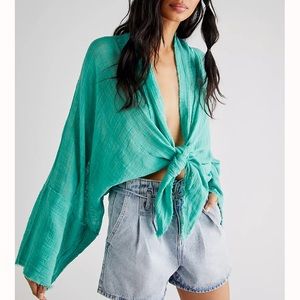 FP One Azalea Kimono in Vert De Mer / Turquoise